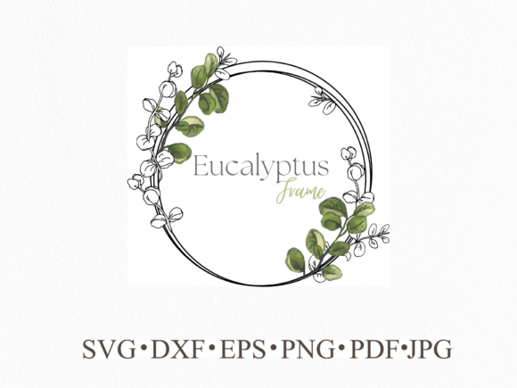Download Eucalyptus Wedding Frame Sublimation - Frame Collection