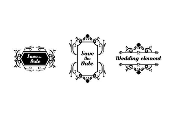 Download Set of Decorative Vintage Wedding Frame - Frame Collection