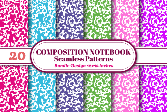 Download Composition Notebook Seamless Pattern 20 - Sea Collection