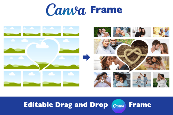 Download Heart Canva Frame Photo Collage - Frame Collection