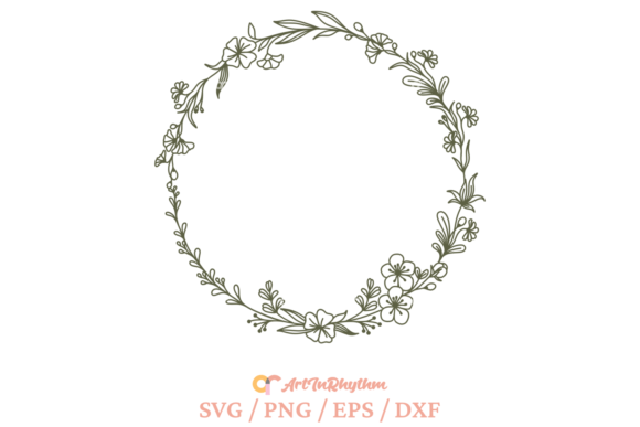 Download Wreath Svg, Circle Frame Monogram Svg - Frame Collection