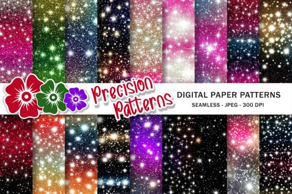 Download Seamless Sparkle Night Background Paper - Sea Collection