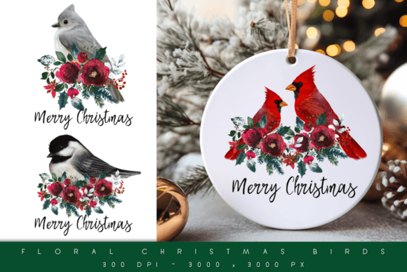 Download Christmas Birds PNG Sublimation Designs - Sublimation design Collection