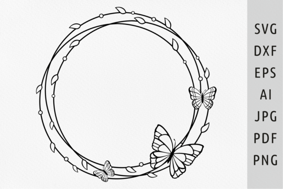 Download Butterfly Border Svg Circle Frame Svg - Frame Collection