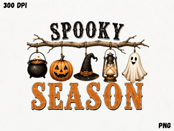 Download Spooky Season Hanging Icons PNG, Minimal - Sea Collection