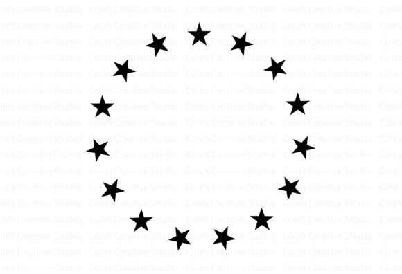 Download Star Wreath Circle Frame Svg - Frame Collection