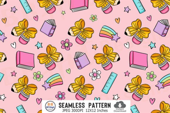 Download Preppy Back to School Pattern Seamless - Sea Collection
