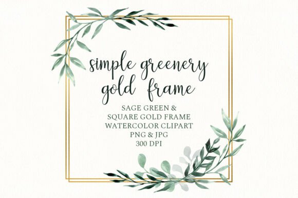 Download Leaves Gold Frame, Floral Square Border - Frame Collection