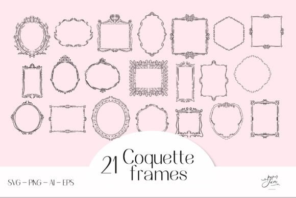 Download Coquette Frames SVG Wedding Frame SVG - Frame Collection
